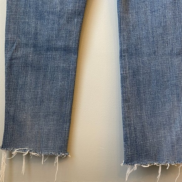 Citizens of Humanity Distressed Raw Hem Straight Leg Low Waist Ankle Jeans 27 - Picture 6 of 9